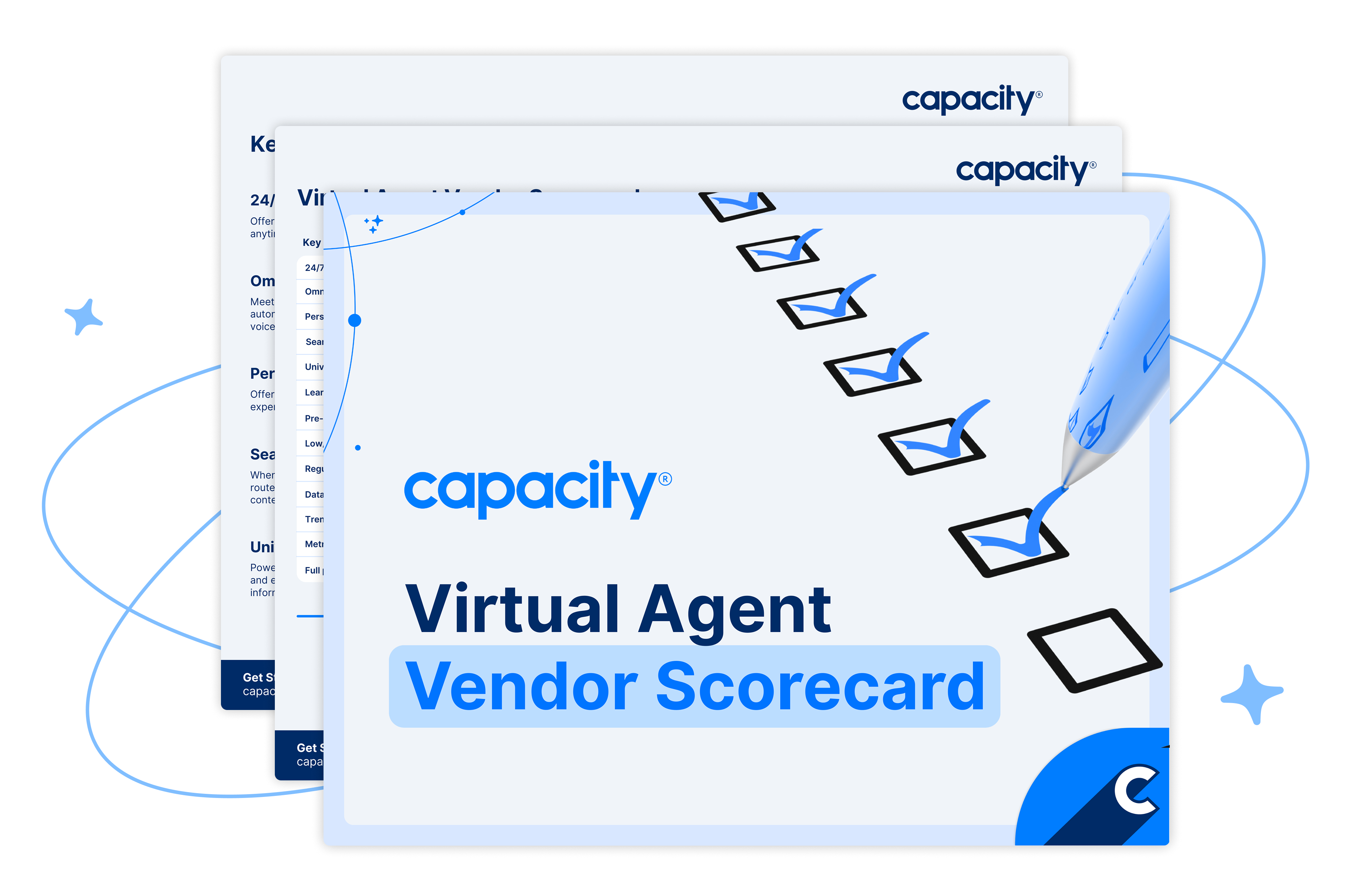 Modern Contact Center Dashboard Graphic